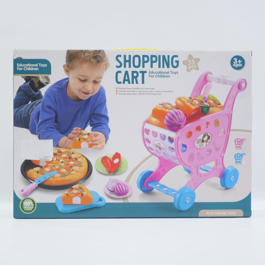 Shopping Cart Pretend Play Set - Age 3+