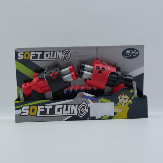 2-in-1 Soft Dart Blaster Pack - Age 3+