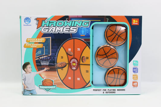 2-in-1 Basketball and Dart Throwing Sports Game - Ages 3+