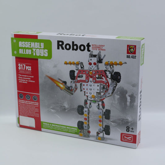 317 Piece DIY Robot Building Blocks Set - Age 8+