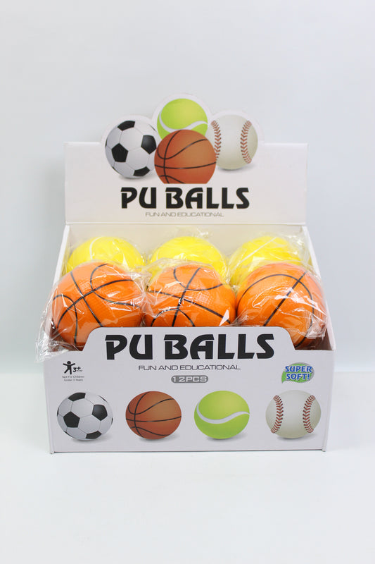 4 Inch PU BALL - 12 Pieces