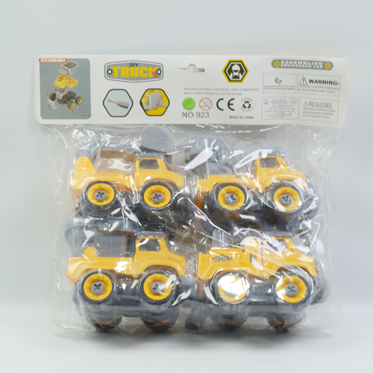 4 Piece DIY Construction Truck Set - Ages 3+