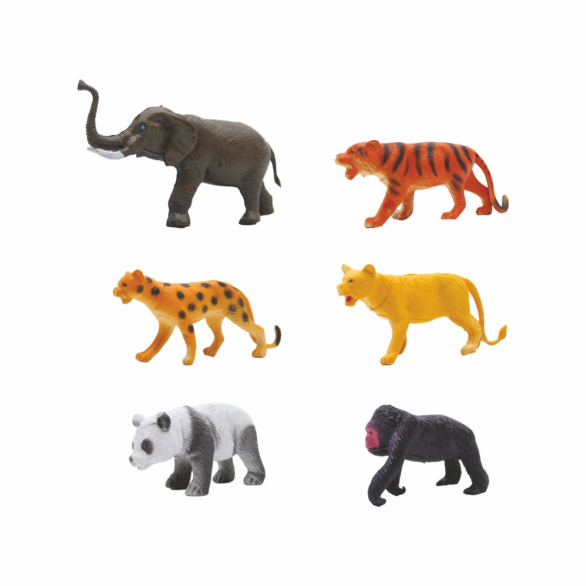6 Piece Wild Animal Figure Set - 4 Inch | Toys & Toys