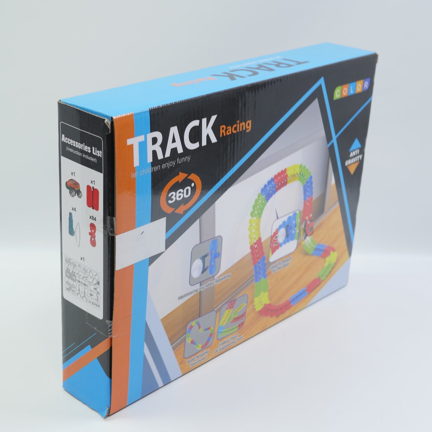 91 Piece Toy Track Set for Kids