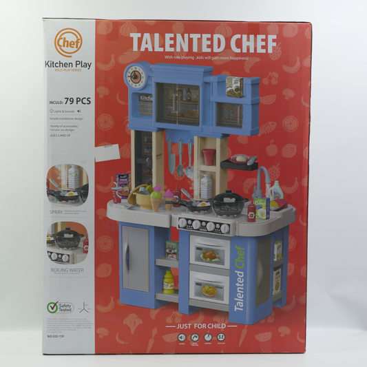 Musical Spray Kitchen Play Set - Blue
