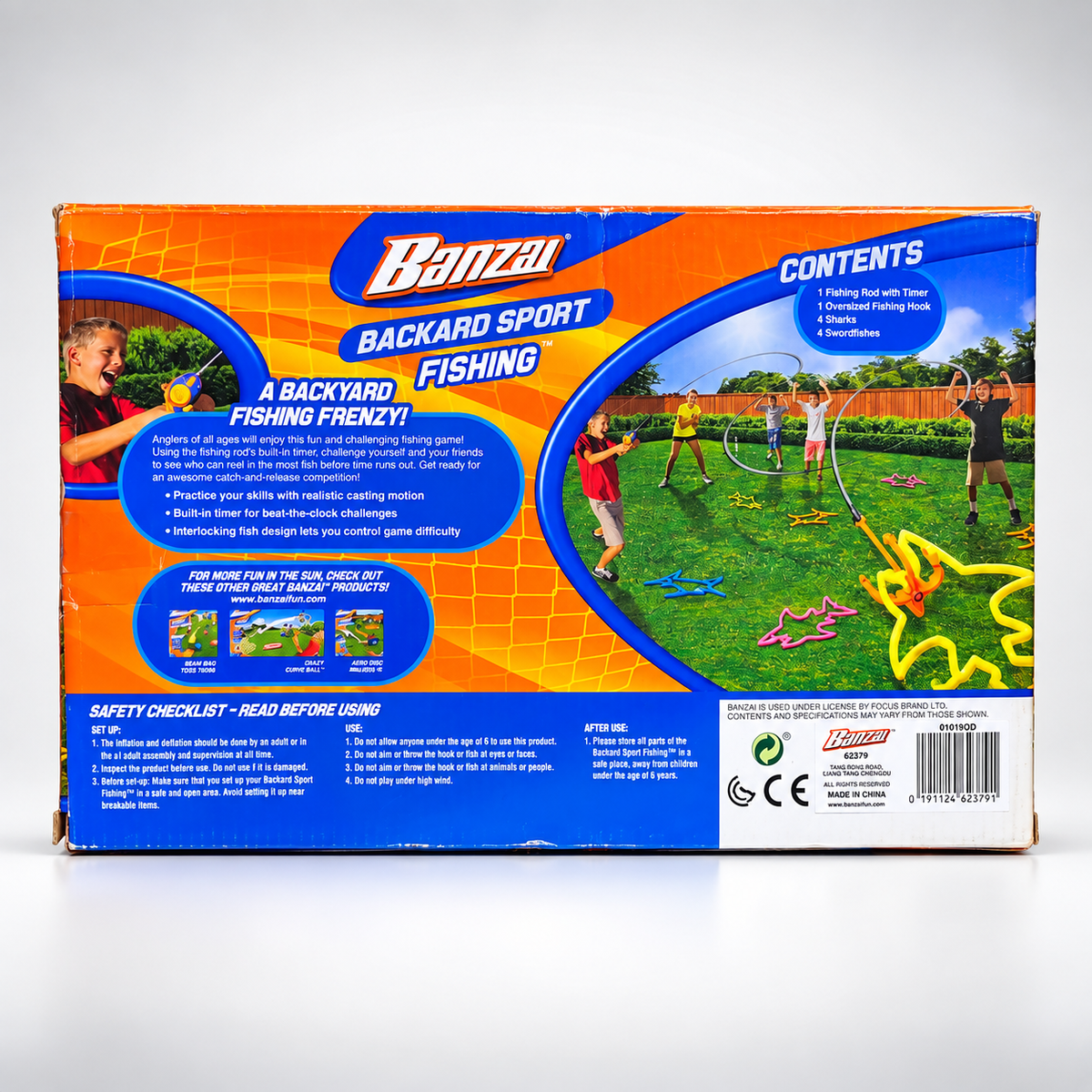 Banzai Backyard Sport Fishing Game - Ages 6+