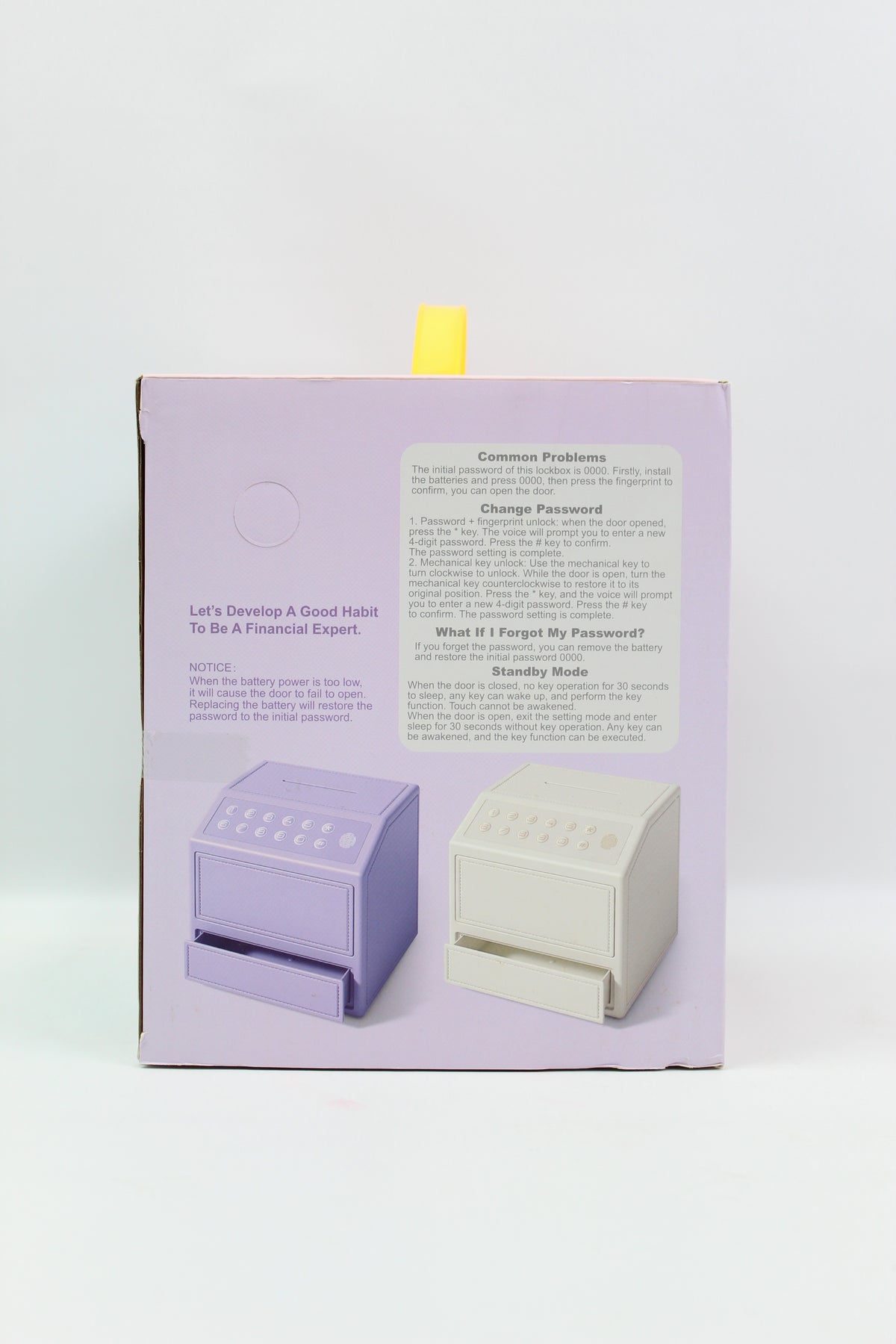 Children's Manual Money Saving Bank - Pink