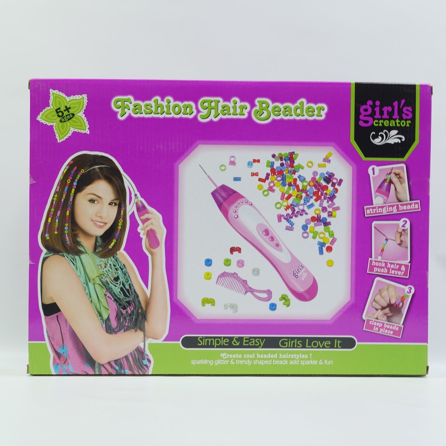 Fashion Hair Beader and Bead Activity Set for Kids