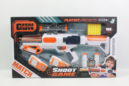 Foam Dart Blaster and Walkie Talkie Play Set