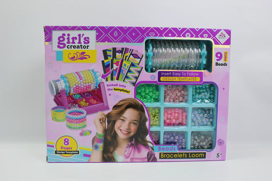 Girl's Creator Beads Bracelet Loom Set - Ages 5+