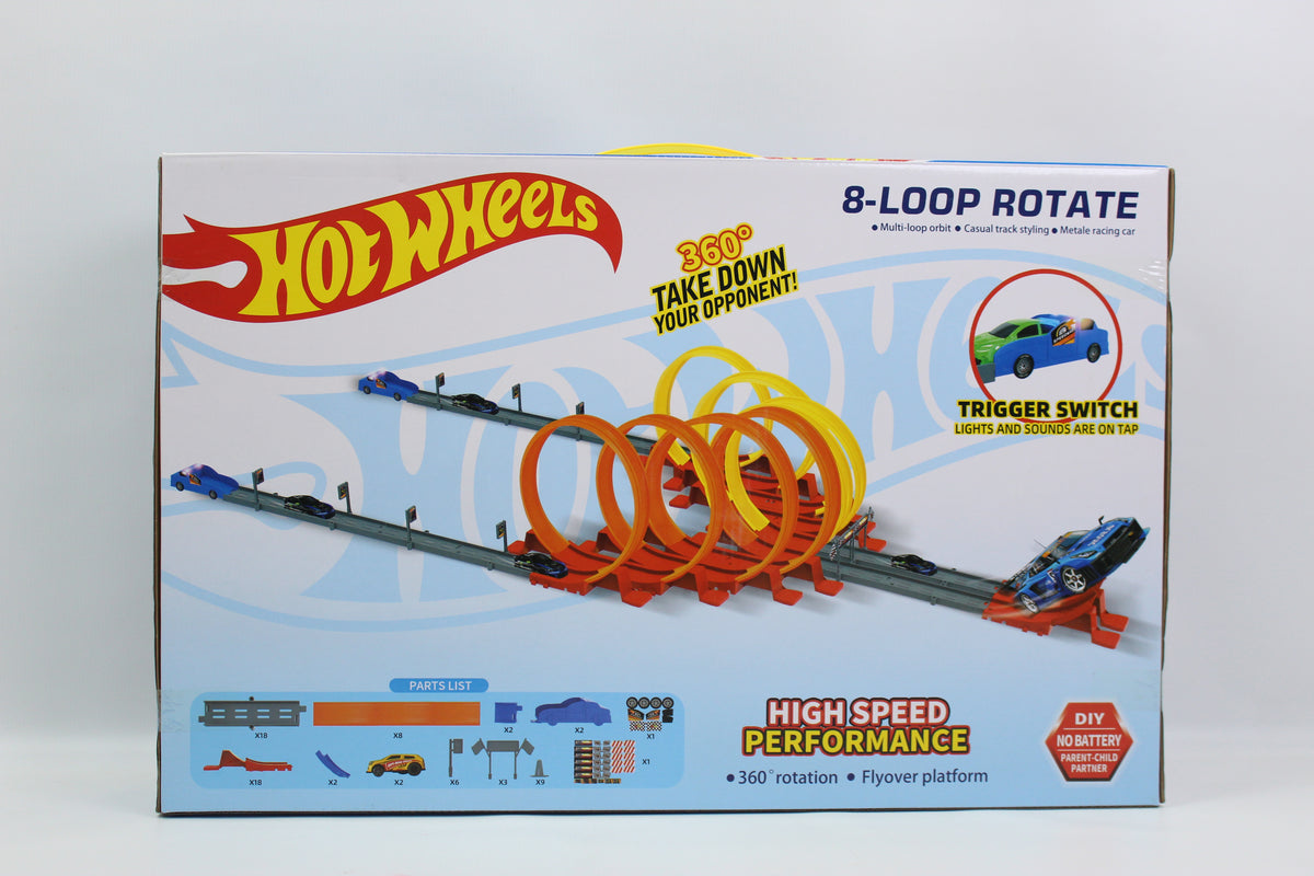 Hot Wheels Loop Racing Track Set - 70 Pieces