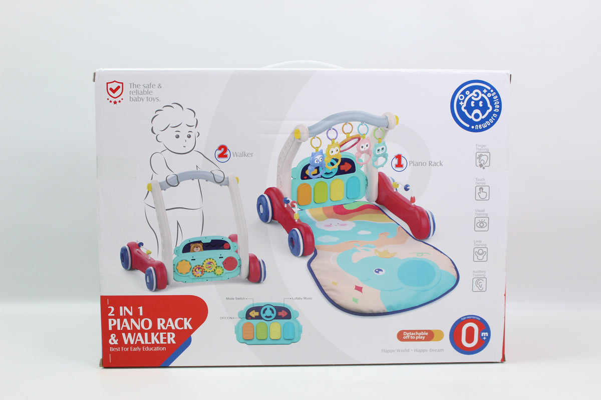 Huanger 2-in-1 Piano Rack & Baby Walker - Ages 0M+