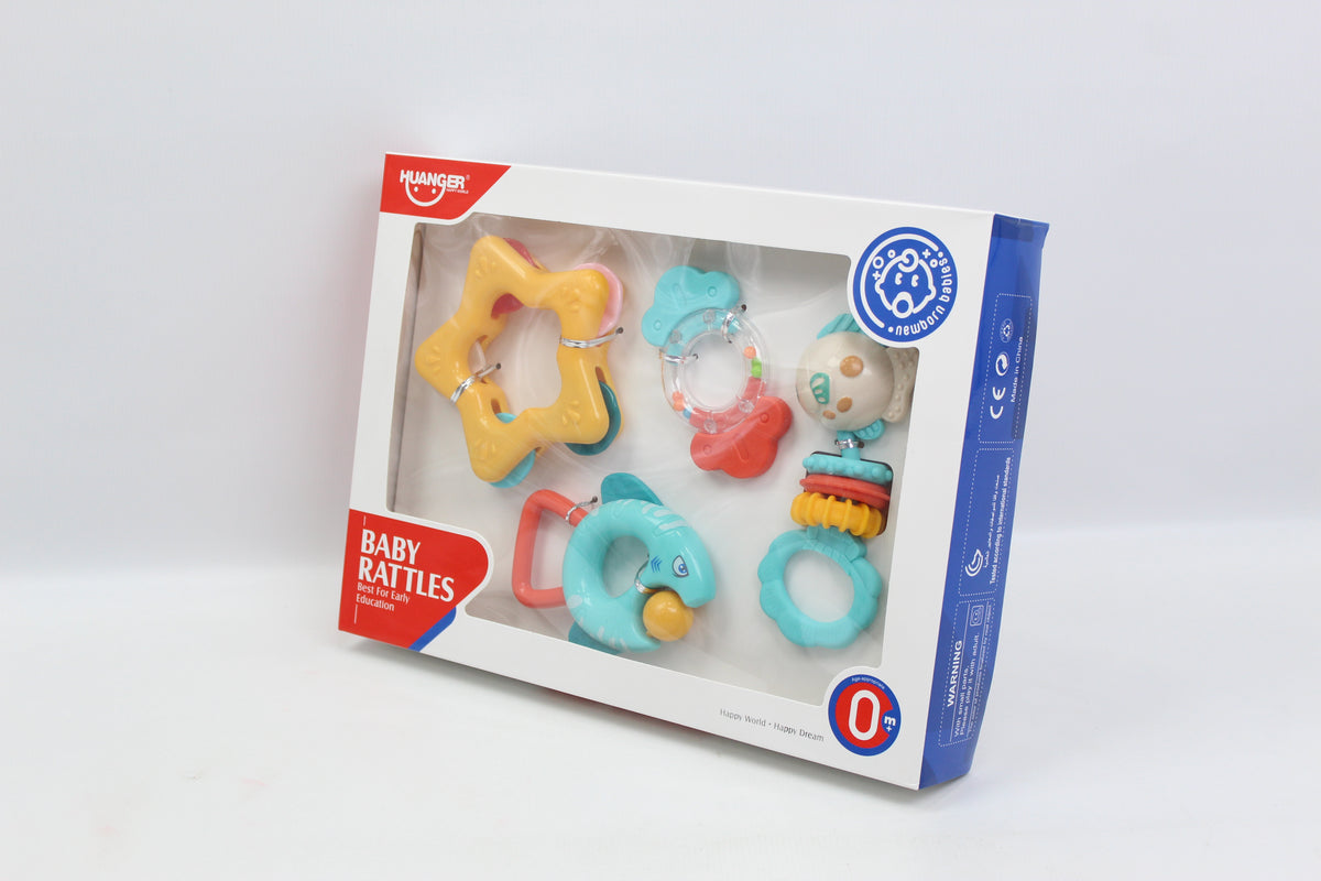 Huanger Baby Rattles - 4 Piece Set - Ages 0M+