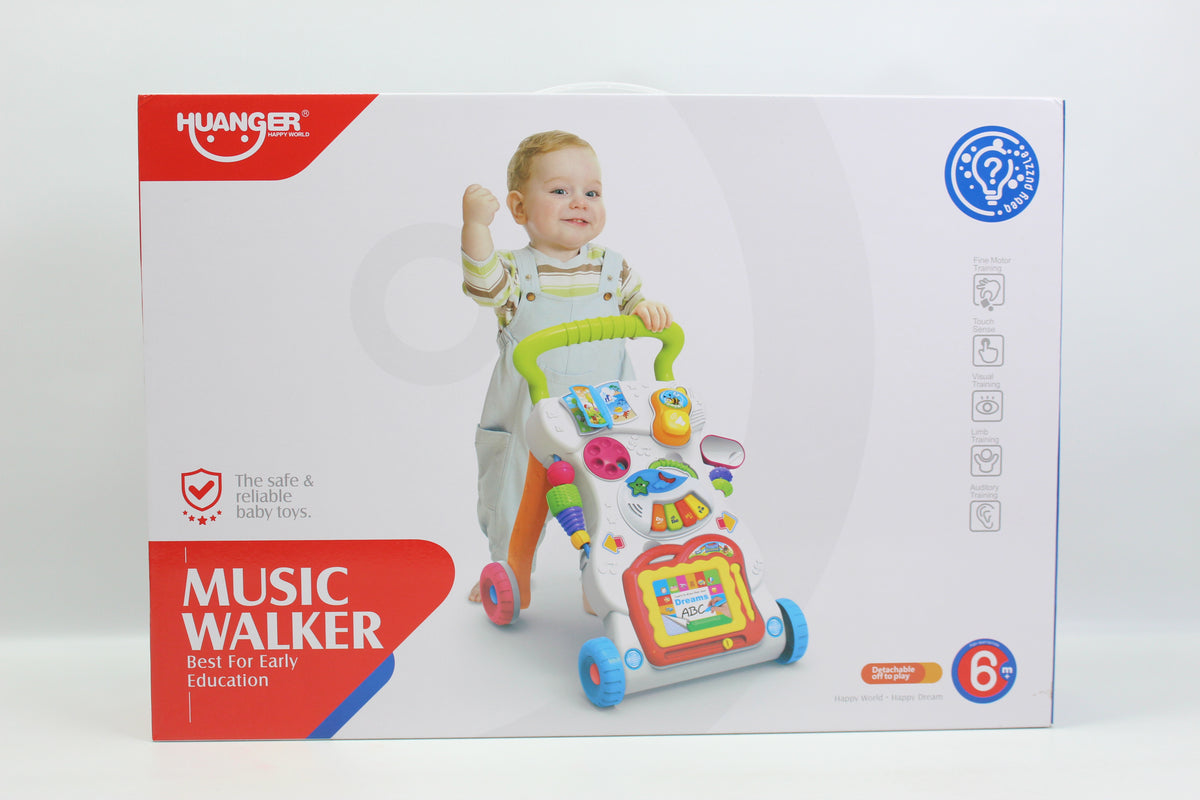 Huanger Musical Baby Walker - Ages 6M+