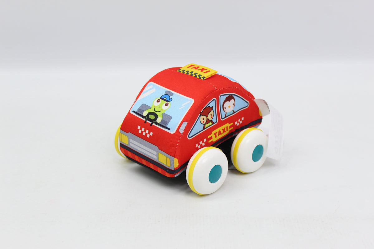 Huanger Soft Pull-Back Toy Cars - 6 Piece Set - Ages 12M+