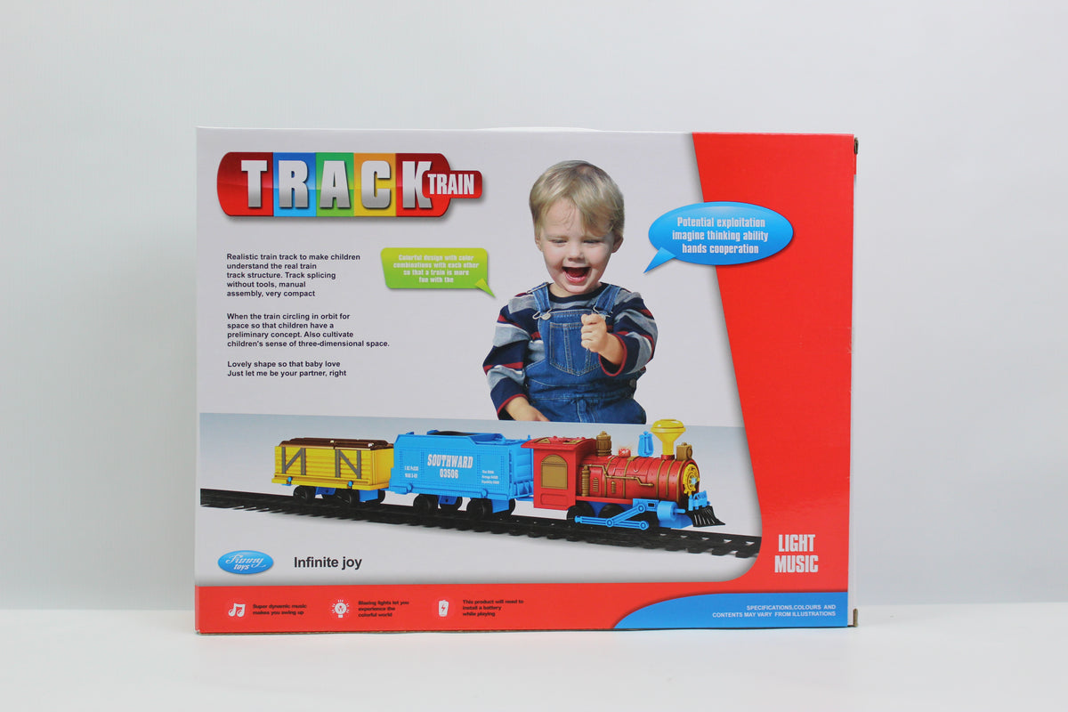 Musical Railway Train Set with Light & Sound - Ages 3+