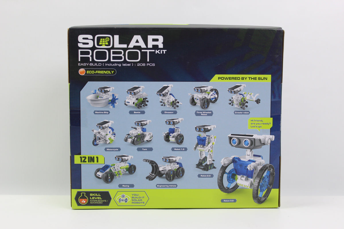 Solar Robot Building Kit 12-in-1 - Ages 8+