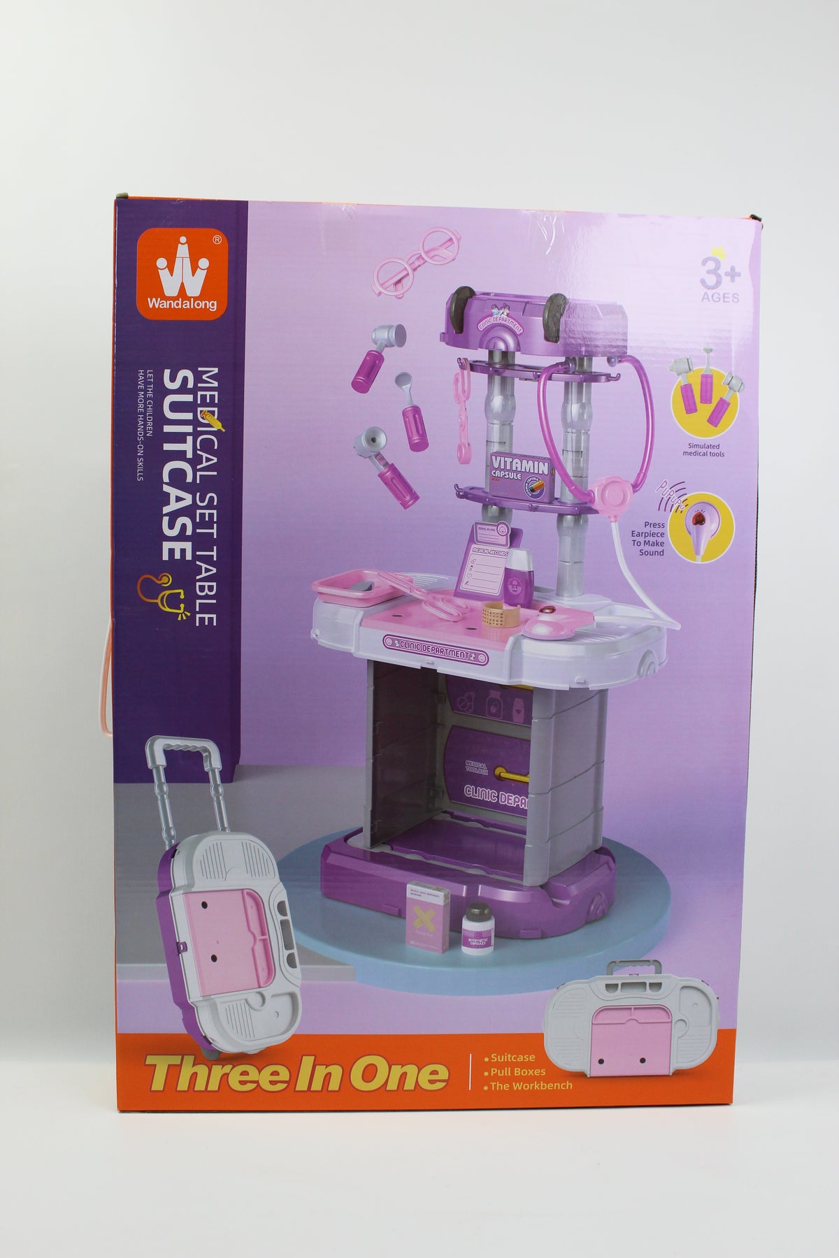 Musical Doctor Playset Table & Suitcase 3-in-1 - Ages 3+