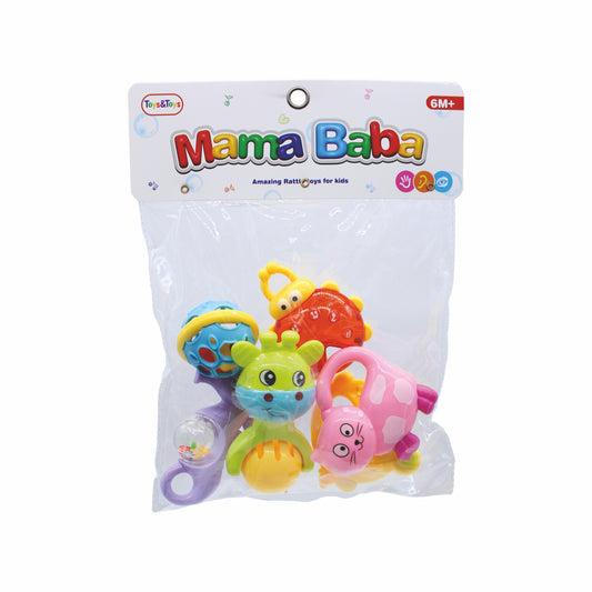 MamaBaba 6 Piece Baby Rattle Set | Toys & Toys