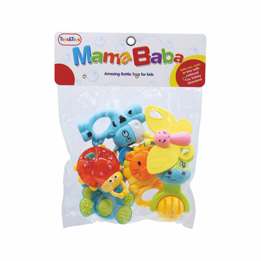 MamaBaba 6 Piece Baby Rattle Set | Toys & Toys