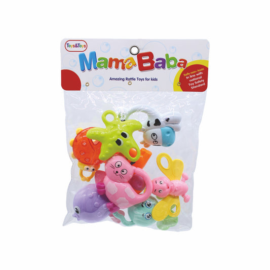 MamaBaba 8 Piece Baby Rattle Set | Toys & Toys