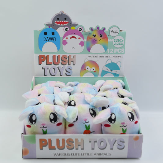 Mini Plush Bunny Toy - Assorted Colors - Ages 18M+