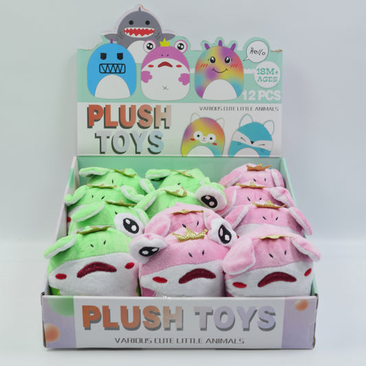 Mini Plush Monster Toy - Assorted Colors - Ages 18M+