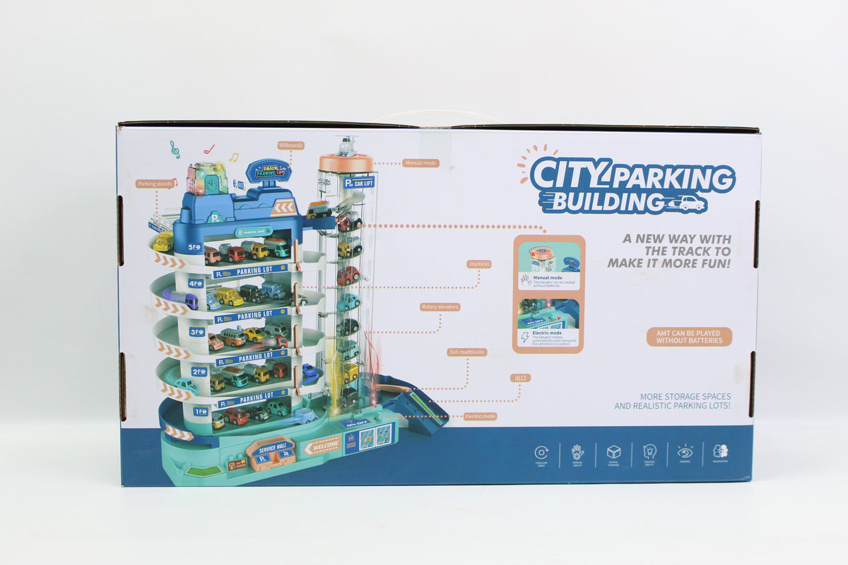 Multi-Level City Parking Garage Playset - Ages 3+