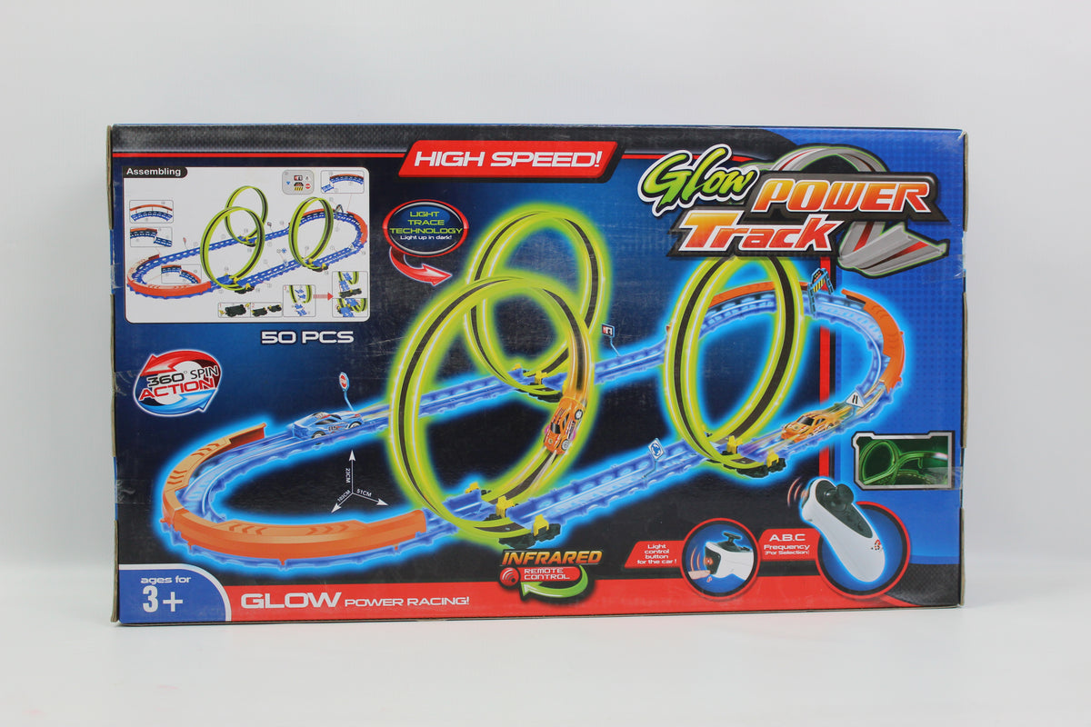 Musical Glow Racing Track Set - Ages 3+