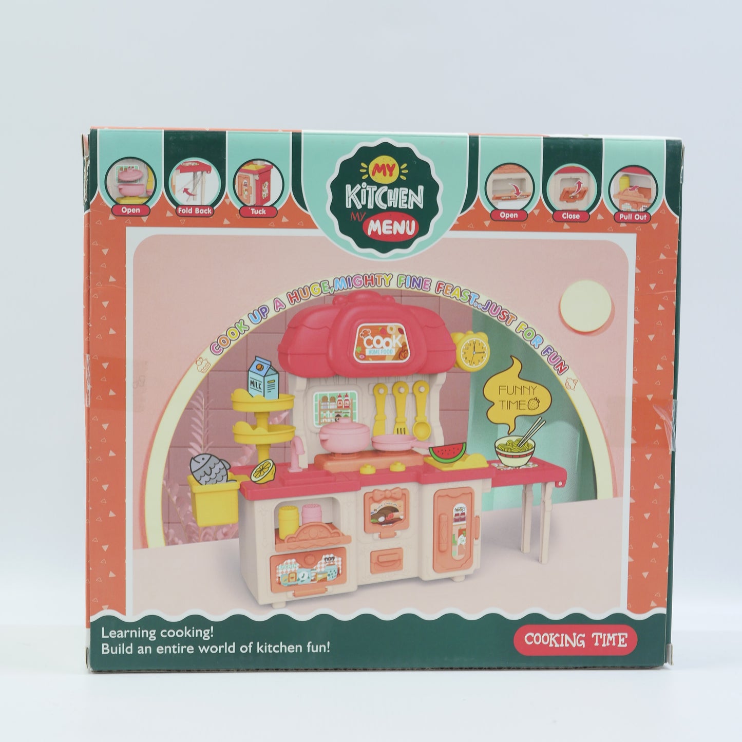 Mini Pretend Play Kitchen Set - Red - Ages 3+