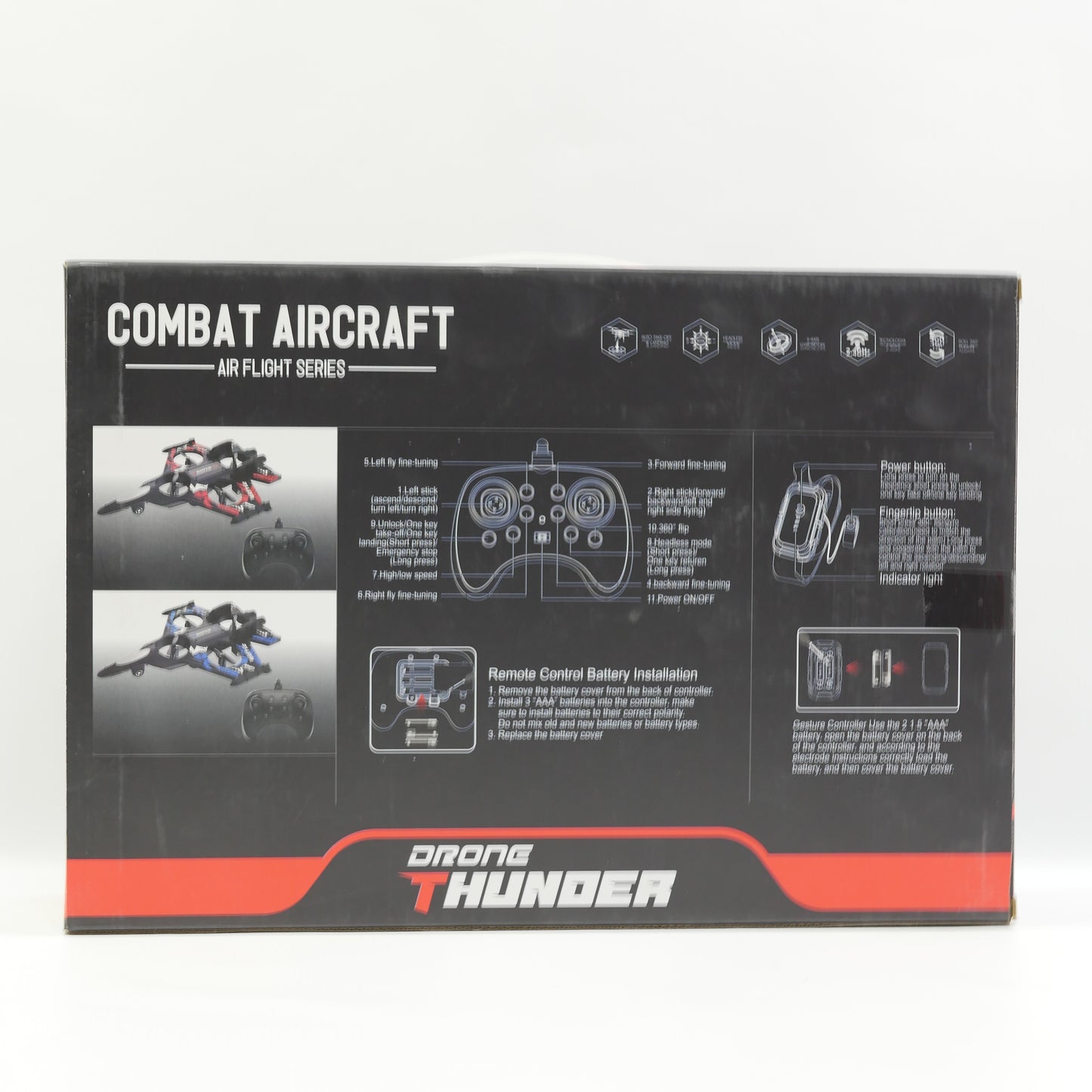 Remote Control EVA Thunder Aircraft with USB Charging for Kids
