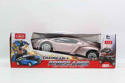 Remote Control Transforming Robot Car 1:12 Scale with USB Cable - Ages 8+