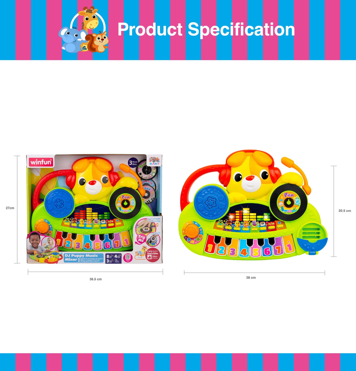 WinFun DJ Puppy Music Mixer