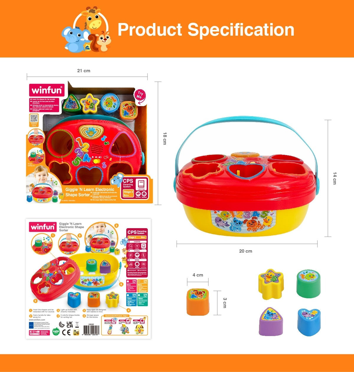 WinFun Electronic Shape Sorter