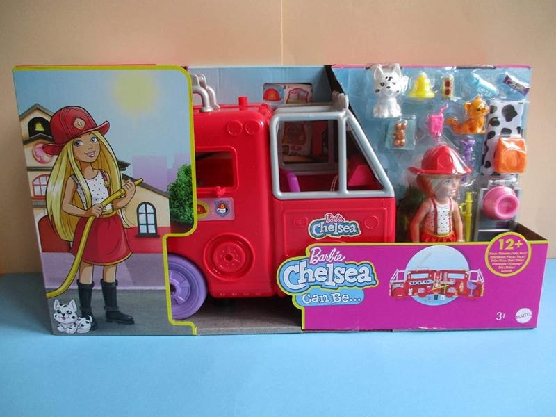 Barbie Chelsea Fire Truck Playset