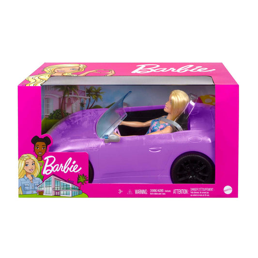 Barbie Convertible Vehicle with Fashion Doll - Blonde