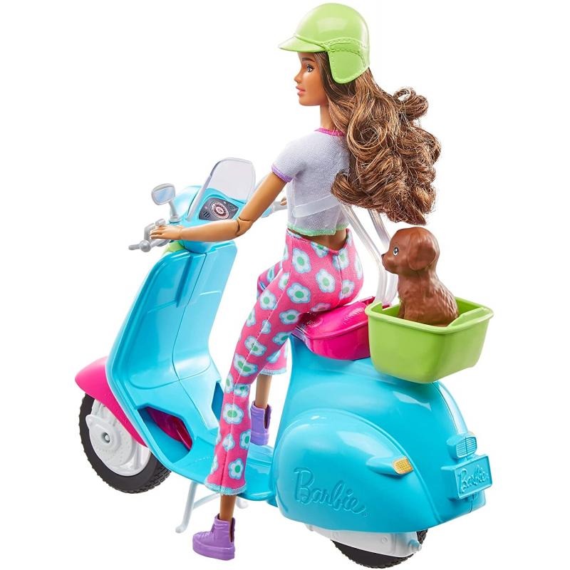 Barbie Holiday Fun Fashion Doll with Scooter
