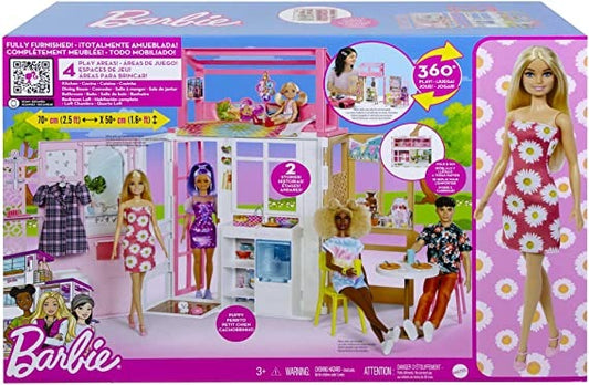 Barbie House Playset with Fashion Doll