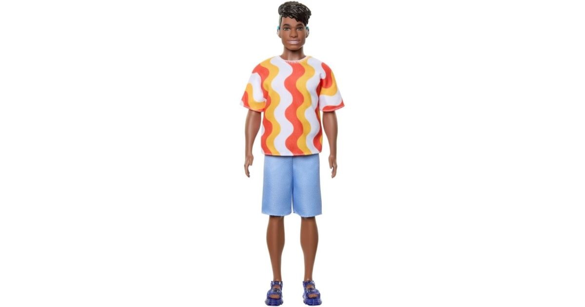 Barbie Ken Fashion Doll - Wavy Stripe Shirt