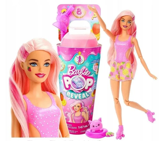 Barbie Pop Reveal Strawberry Shake Doll with Accessories