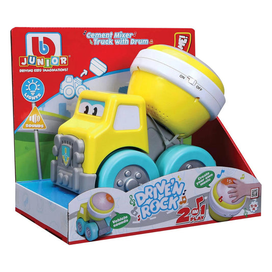 Bburago Junior Drive N Rock Cement Mixer with Drum