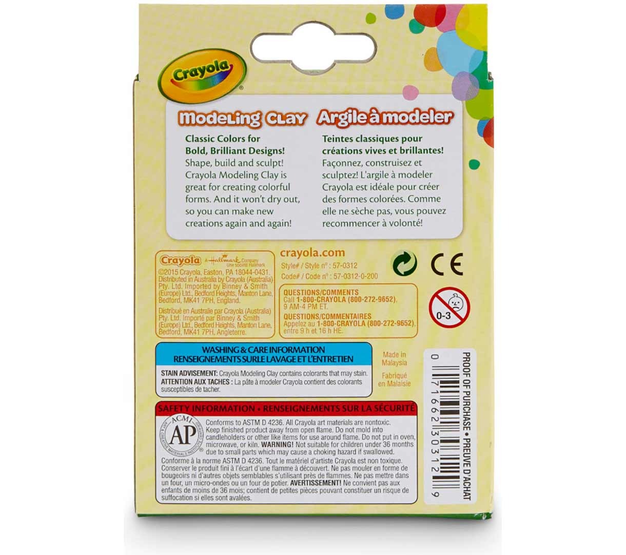 Crayola Classic Modeling Clay - 8 Colors - Ages 4+