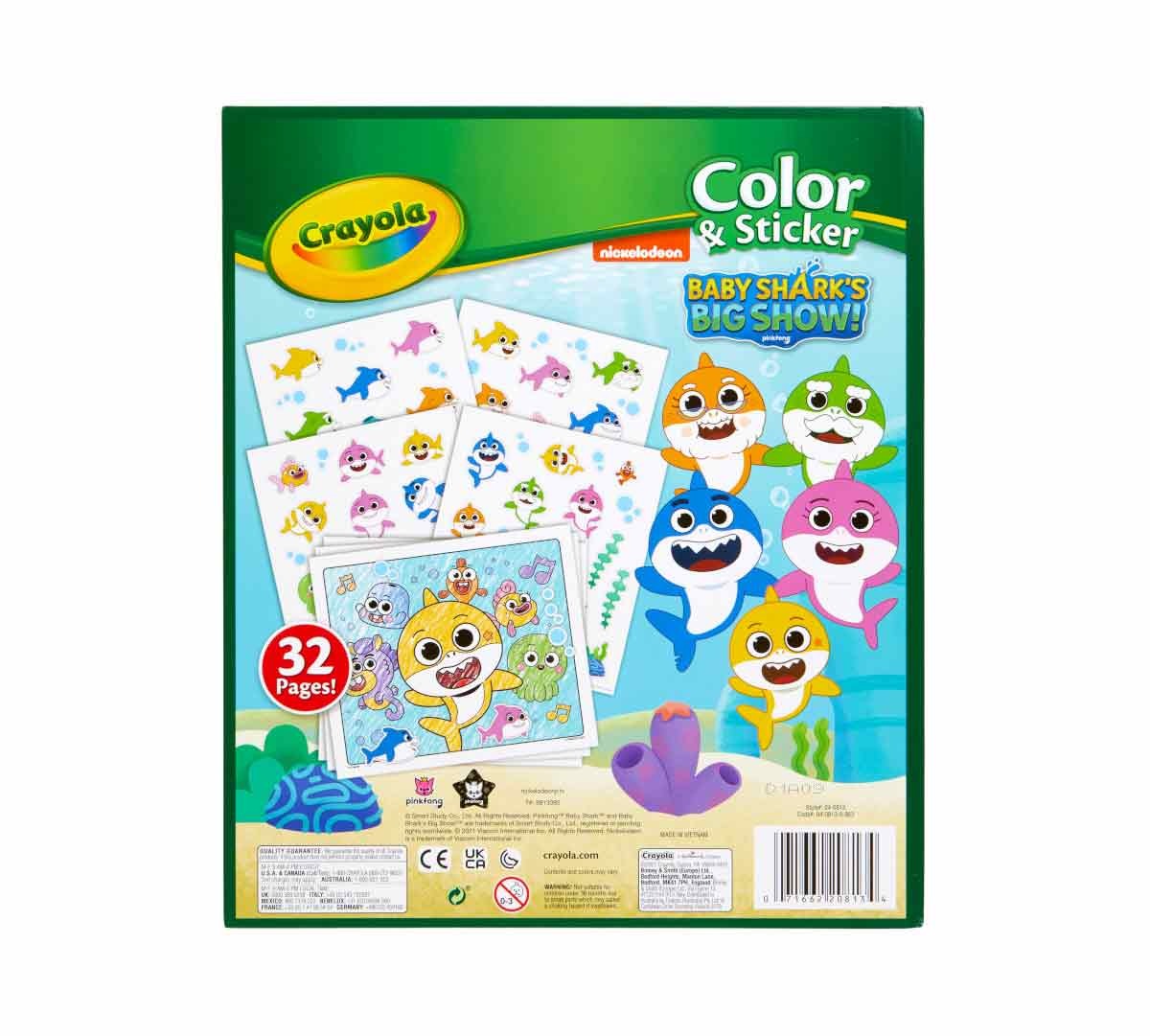Crayola Color Wonder Baby Shark Coloring & Sticker Set