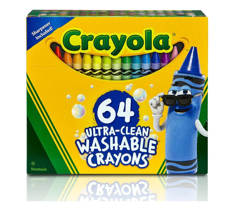 Crayola Ultra-Clean Washable Crayons - 64 Count