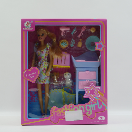 Fashion Doll with Puppy - 11.5 Inch - Age 3+