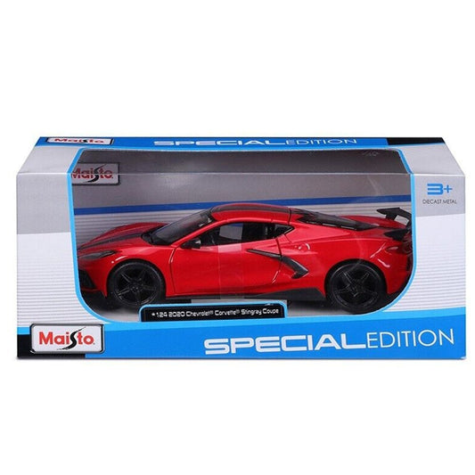 Maisto 1:24 2020 Chevrolet Corvette Stingray Die-Cast Model Red