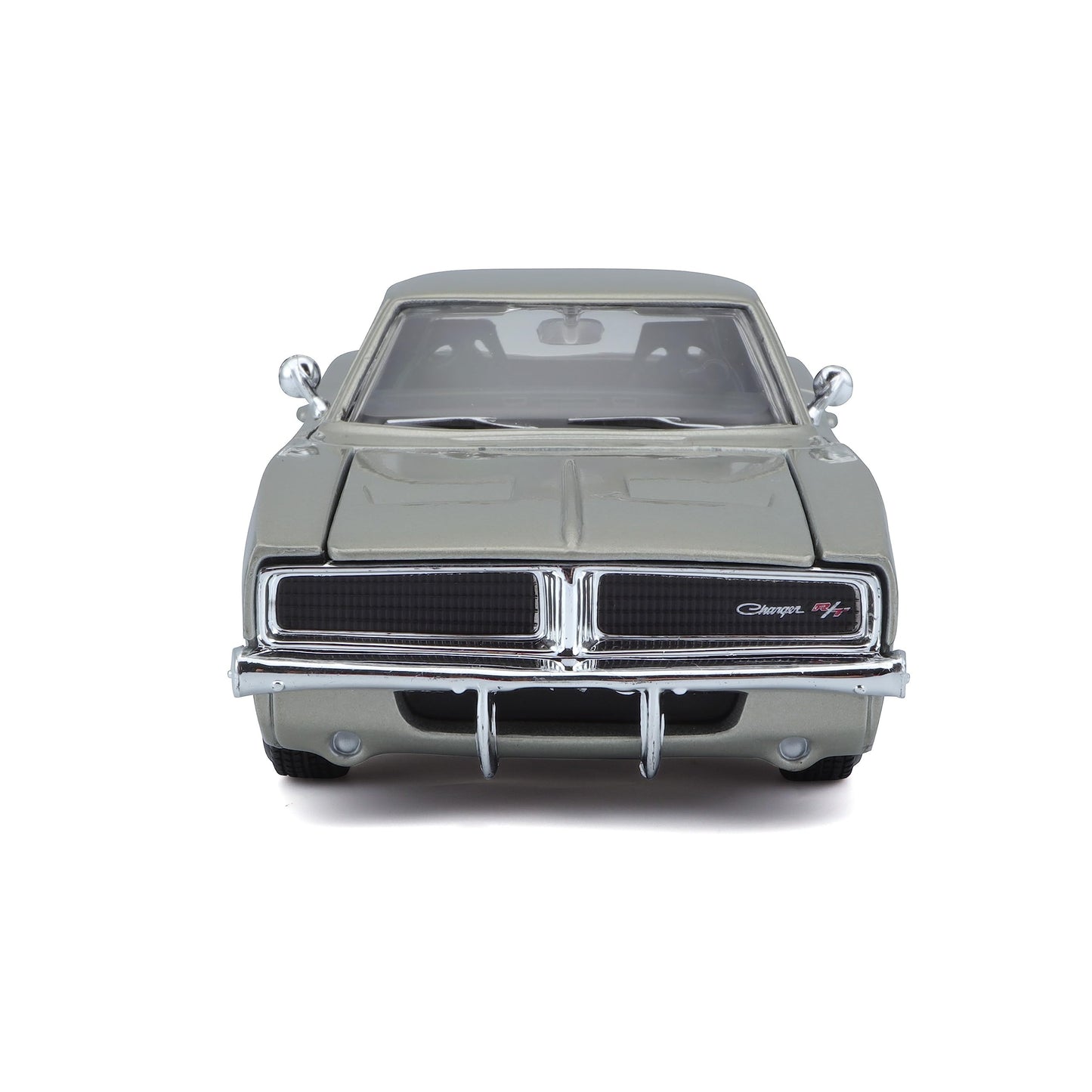 Maisto 1:25 1969 Dodge Charger Die-Cast Model Silver