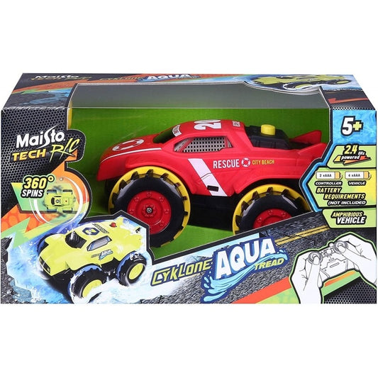 Maisto 2.4 GHz Cykone Aqua Tread RC Vehicle Red