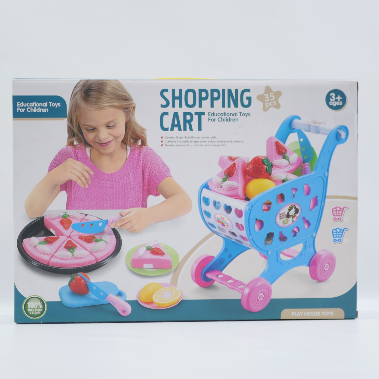 Shopping Cart Pretend Play Set - Age 3+