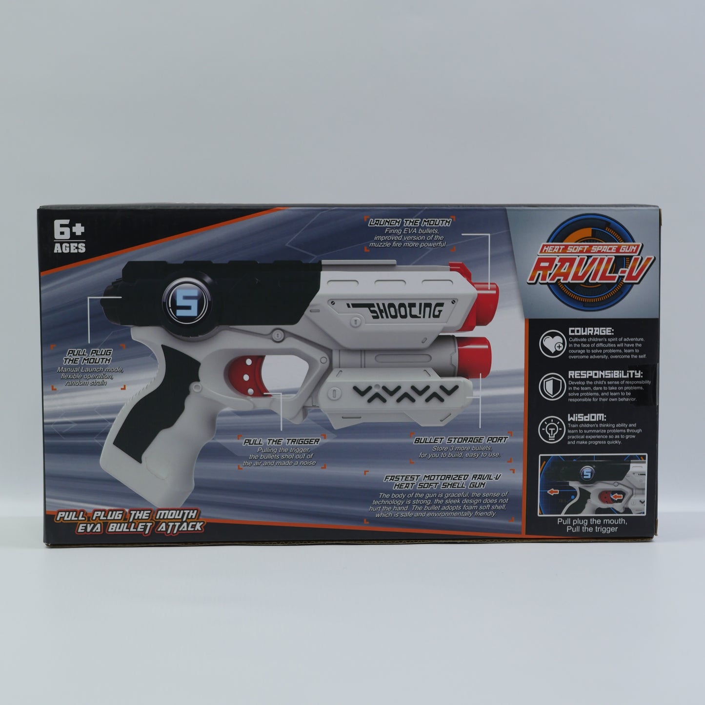 Soft Dart Blaster with Target - Age 6+